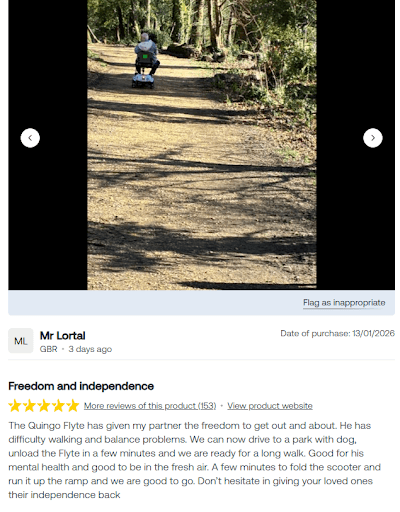 Quingo Scooters — Customer photo