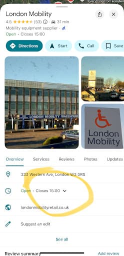 London Mobility — Customer photo