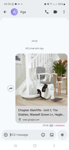 Chapter Stairlifts — Customer photo